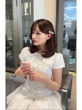 フィル 横浜(fil) ミナミディアム_くびれヘアアプリコットオレンジ
