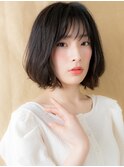 黒髪アッシュ大人美人立体感ボブウルフカット309W北浦和30代40代