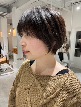 ジュベ 別府店(juve.) 別府ショートボブ顔まわりレイヤーカット髪質改善カラー30代