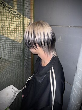 ポプルス(popls) シースルーウルフ/メンズウルフ/エンドカラー/