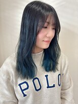 イーストハムネオ(EAST HAM NEO)&nbsp;透明感グリーンアッシュ/ケアカラー/レイヤーカット