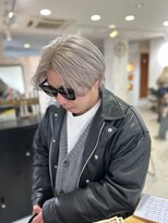 シエル(Ciel)&nbsp;メンズセンターパートハイトーン韓国風毛流れ