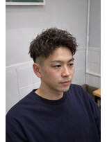 ジェットブラックキューサンロク(JET BLACK 936) 前回パーマを最大化するアップバンクカスタム