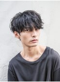 ニュアンスパーマ、MEN’S HAIR &nbsp;、波巻きツイストスパイラル 