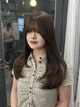 ココロ(COKORO) beige brown × layer cut