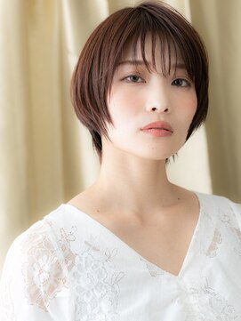 カバーヘア ブリス 大宮西口(COVER HAIR bliss) 大人ショートヘアブリーチなしハンサムショートマッシュ30代W