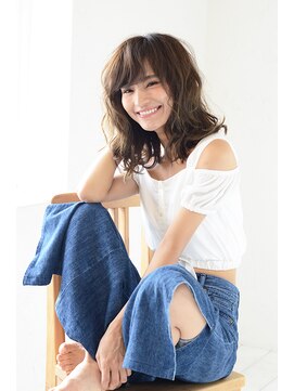 アース 大分セントポルタ店(HAIR&MAKE EARTH) ナチュラルセクシーセミディ【EARTH大分店】