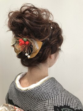 サンロード 草薙(SUNRHODES) 編み込み成人式アップ