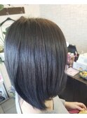 シルバーパールの暗髪カラー♪
