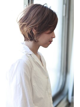 ラファンジュ ヘアー(Rohange hair) 【Rohange】大人カジュアルショートボブ#ココアブラウン#前髪