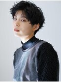 【ハンサムショート】×強めパーマ