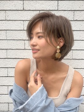 レーヴバイロンド 仙台(Reve by Lond) 大人かわいい横顔美人ショート チョコレート モードヘア