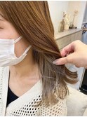 インナーカラー★ミルクティーベージュ