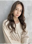王道ロングヘア×透明感ハイライトカラー