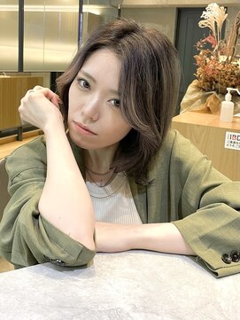 ロンドシェリ 仙台(Lond Cheri) ボブ×グラデーションカラー ハイライト ダブルカラー  韓国