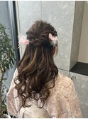ハーフアップ
