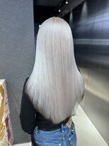 ペレ 栄店(PELE) デザインカラー/レイヤーカット/ウェットヘア/オリーブベージュ