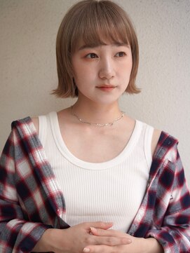 ブゾン(buZon) 【buZonブゾン】 切りっぱなしxライトブラウン