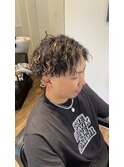 カット、ツイストパーマ