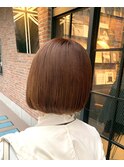 縮毛矯正ボブ♪コスメストレート髪質改善ココアベージュ