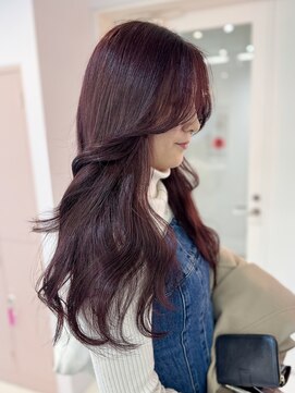 アール 横浜(R) 【MOMO】ダブルカラー／明るめピンクブラウン◎