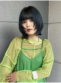 ボブレイヤーボブミニバブ透明感カラーレイヤーカット顔まわり