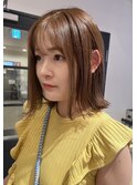 ブリーチなしベージュ × 外はねボブ　archive垂水