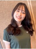 韓国コテ巻きヘア○ロングパーマスタイル