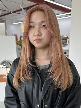 アム(am) オレンジベージュカラー/レイヤーカット