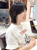 ラミエ バイ メルト 吉祥寺(lamie by melt)&nbsp;*滝田*くびれ外ハネミディアムレイヤーボブ暗めカラー吉祥寺人気