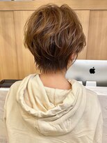 ビューブルー 亀戸錦糸町(VIEW BLUE)&nbsp;暗めカラーグランマッシュショートボブ　白髪染め