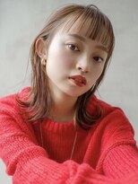 ギークス(GEEKS)&nbsp;【GEEKS渋谷】ブリーチなし/ピンクブラウン/オン眉/冬ヘア/小顔