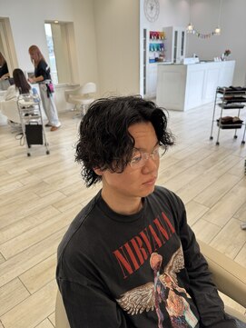 タブー 岐阜店(TABOO) センターパートウルフ　グランジパーマ　スパイラルパーマ