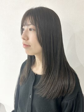 エンクス 天王町店(enx) 黒髪カタログ/クラゲヘアー/オリーブグレー/天王町AI1109