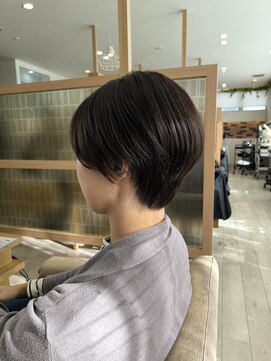 アドラーブル 長岡リバーサイド千秋店(adorable) 20代30代40代小顔ハンサムショートアッシュブルーブラック