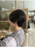 20代30代40代小顔ハンサムショートアッシュブルーブラック
