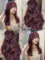 カノエ(canoe) カシスピンクレイヤーカット顔周りレイヤー20代【西新大濠荒戸】