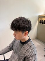 ラポール 蟹江(RAPPORT) 【メンズパーマ】ツーブロック×無造作ウェーブで好印象ショート