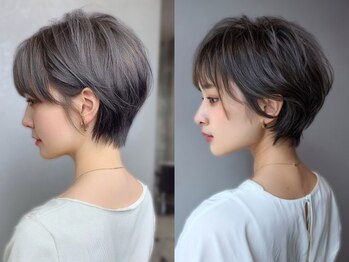 イマトリ 大森店の写真/髪に優しい施術で理想の髪色[大森/髪質改善/ショートカット/ショートボブ/白髪染め/白髪ぼかしハイライト]