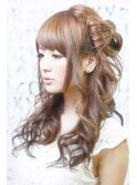 編み込みリボンヘアーセットby BACK STAGE