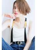 透け感×抜け感の柔らかリップラインボブ【tricca代官山】