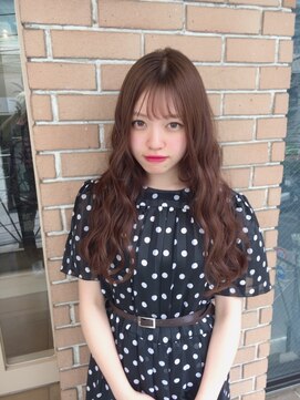 サロンドミルク 原宿(salon de MiLK) 【salon de MiLK原宿】ピンクアッシュ×シースルーバング