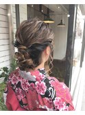 【ネオリーブ プラス 向ヶ丘遊園】ヘアアレンジ#浴衣着付け#花火