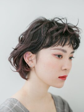 カッファ 東銀座(CUFFA) 【CUFFA】無造作カールデザインカラー大人ボブ東銀座築地新富町