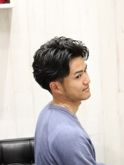 【ヨシザワ横浜】30代40代谷原章介風オトナふんわりパーマ