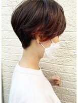 モリオ フロム ロンドン 成増店&nbsp;【morio成増/玉井】ショート　インナーカラー　オレンジ