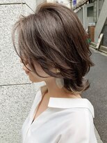 サードバイローラン(THiRD by ROULAND) デジタルパーマミニウルフテラコッタくすみブルー20代30代40代