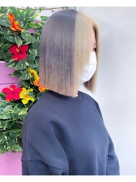 トーク 伊丹本店(TAL'KE) TAL'KE/グレー×ブロンド_906