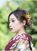 大人可愛い★着物ヘアアレンジ★袴 浴衣 訪問者 振袖 留袖にも◎