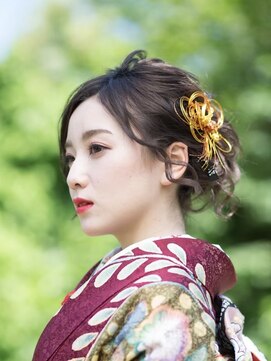 リディア 新宿東口店(Rydia) 大人可愛い★着物ヘアアレンジ★袴 浴衣 訪問者 振袖 留袖にも◎